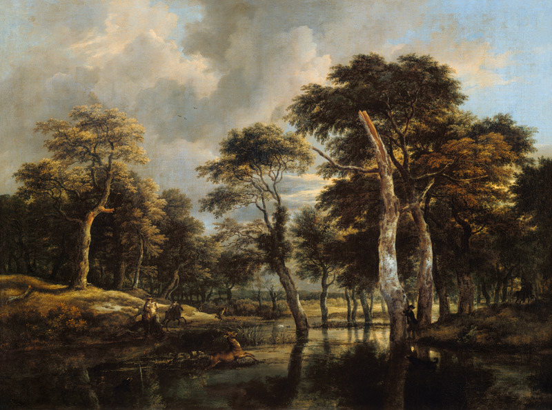 The hunting. from Jacob Isaacksz van Ruisdael