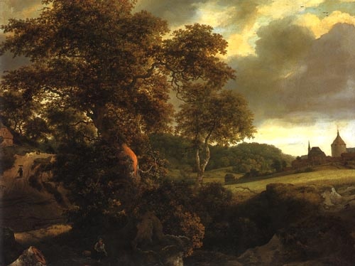 Hill landscape with oak from Jacob Isaacksz van Ruisdael