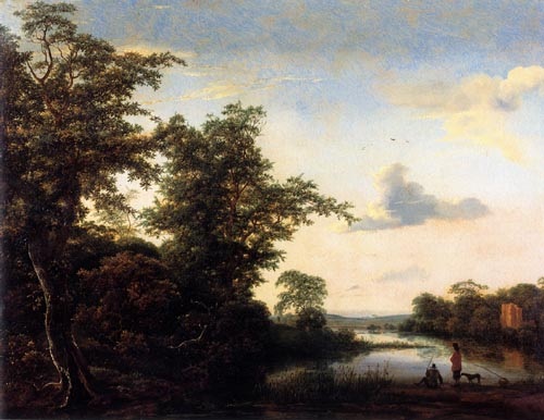 Landscape at morning atmosphere from Jacob Isaacksz van Ruisdael
