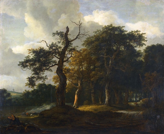 A Road through an Oak Wood from Jacob Isaacksz van Ruisdael
