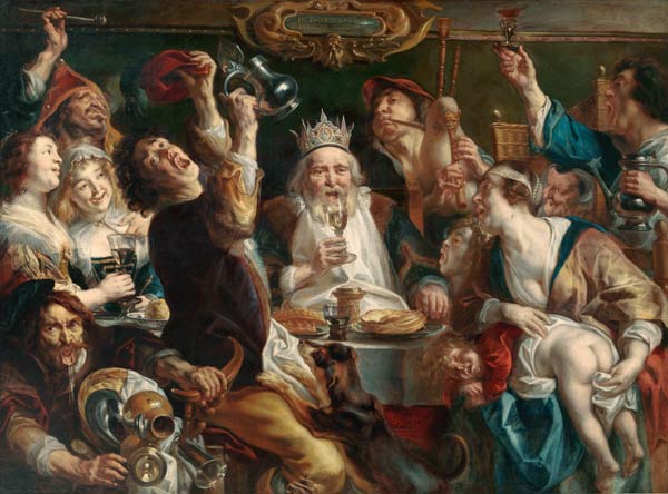 The King Drinks from Jacob Jordaens