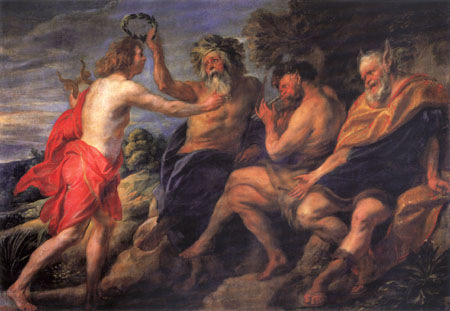 Apollo as a winner about Pan from Jacob Jordaens