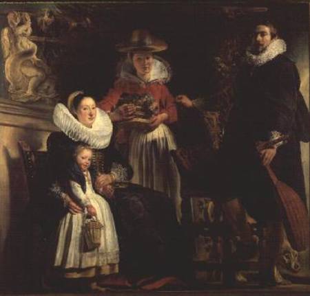The Artist and His Family in a Garden from Jacob Jordaens