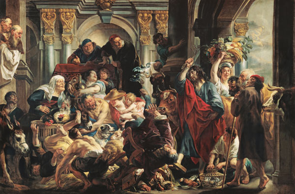 Christ Driving the Money Changers from the Temple from Jacob Jordaens