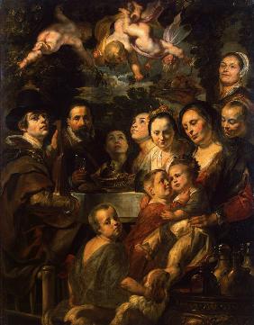 Self-Portrait with Parents, Brothers and Sisters