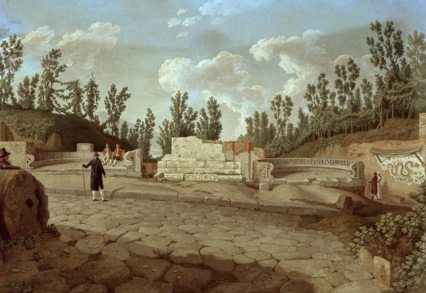 Pompeii, Road of tombs , Hackert from Jacob Philipp Hackert