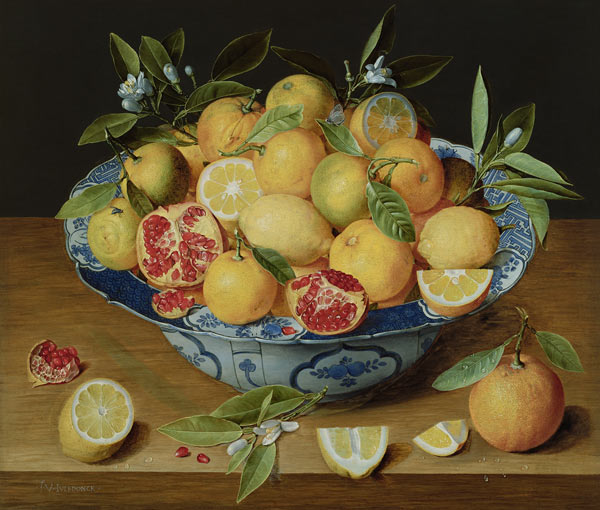Still Life with Lemons, Oranges and a Pomegranate from Jacob van Hulsdonck