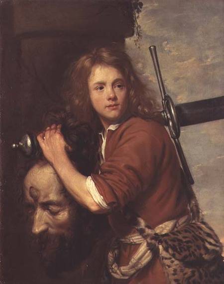 David Bearing the Head of Goliath from Jacob van Oost