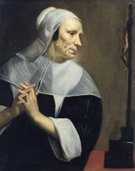 Old Woman Praying from Jacob van Oost