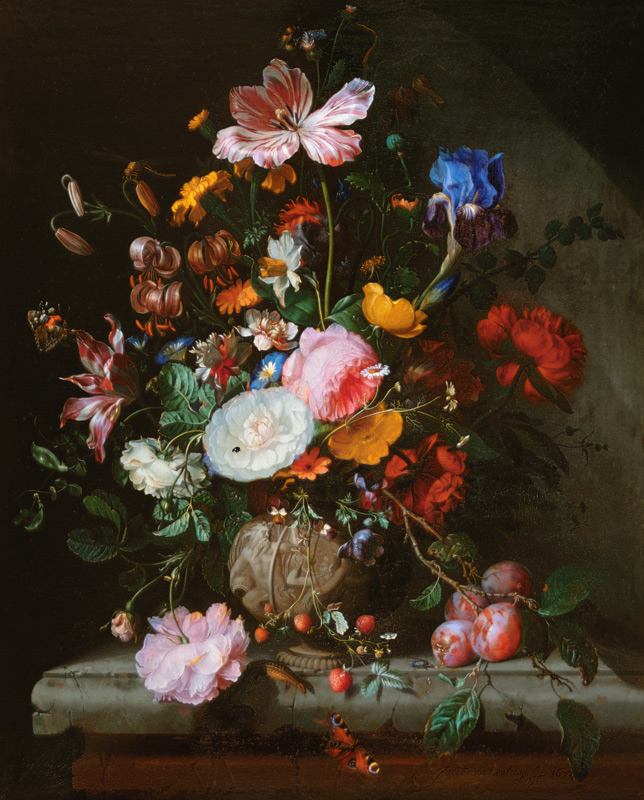 Still Life with Bouquet of Flowers from Jacob van Walscapelle