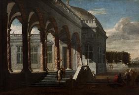 View of a palace (oil oncanvas)