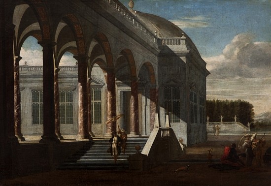 View of a palace (oil oncanvas) from Jacobus Saeys