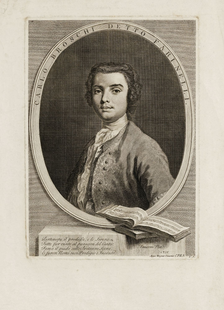 Portrait of the singer Farinelli (Carlo Broschi) (1705-1782) from Jacopo Amigoni