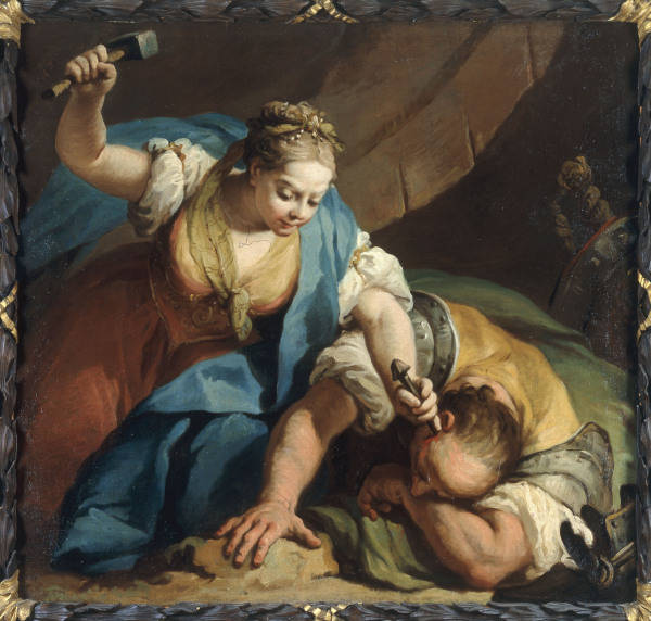J.Amigoni / Jael and Sisera / Paint./C18 from Jacopo Amigoni