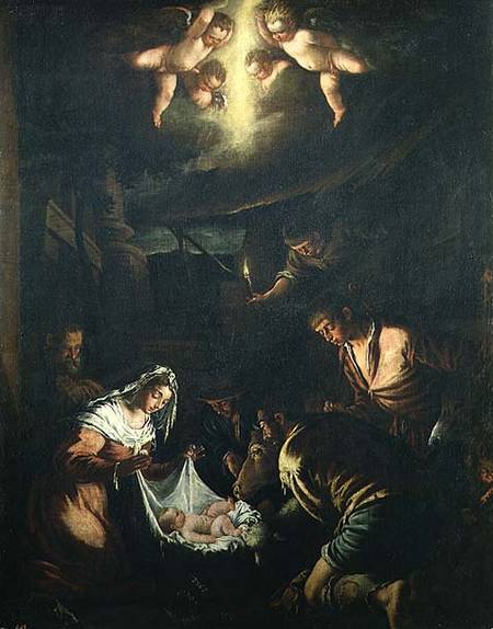 The Adoration of the Shepherds from Jacopo Bassano