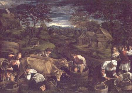 Harvest, (Moses receives the Ten Commandments) from Jacopo Bassano