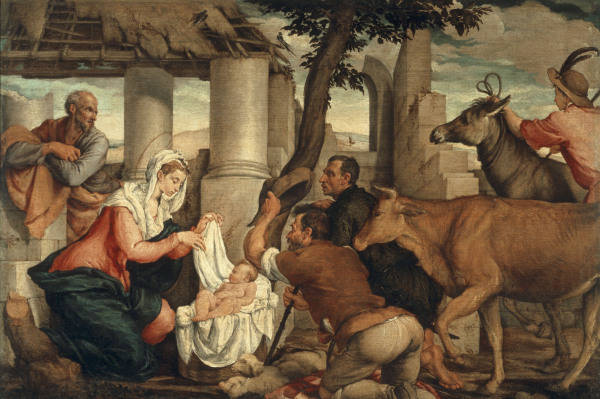 J.Bassano / Adoration of the Shepherds from Jacopo Bassano