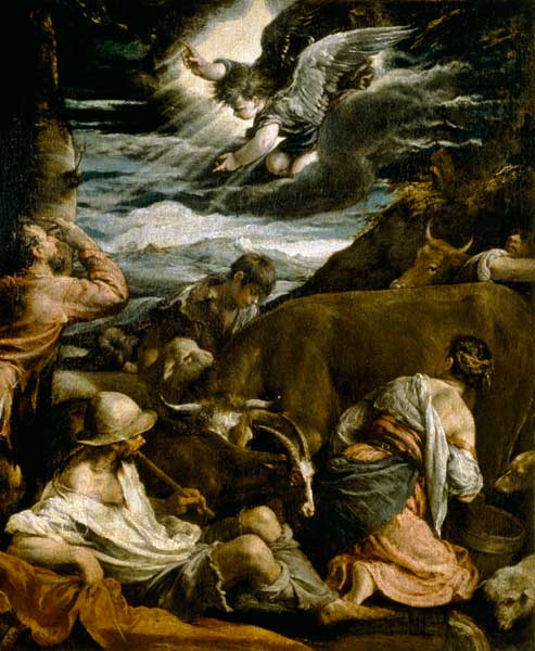 The Annunciation to the Shepherds from Jacopo Bassano