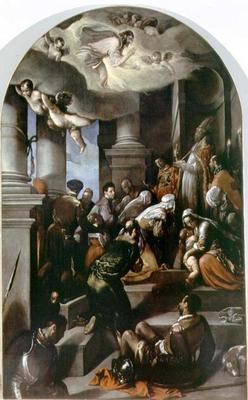 St. Eleutherius Blesses the Devout (altarpiece) from Jacopo Bassano
