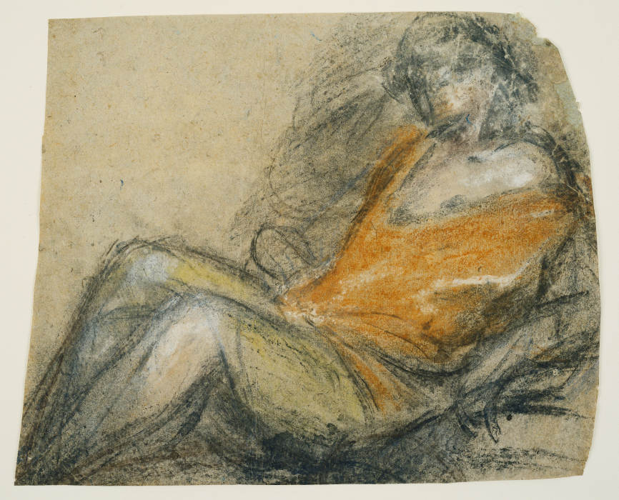 Study of a Recumbent Figure from Jacopo Bassano