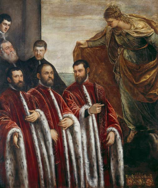 St. Giustina and the Treasurers of Venice, 1580 from Jacopo Robusti Tintoretto