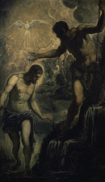 Tintoretto / Baptism of Christ from Jacopo Robusti Tintoretto