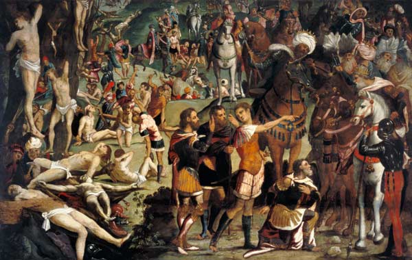 Tintoretto / Martyrdom of Ten Thousand from Jacopo Robusti Tintoretto