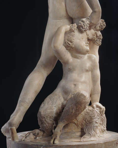 Bacchus, detail of bottom half, sculpture from Jacopo Sansovino
