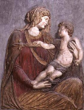 Madonna and Child, relief
