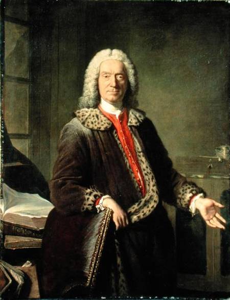 Portrait of Prosper Jolyot de Crebillon (1679-1762) from Jacques Andre Joseph Camelot Aved