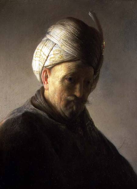 Portrait of a man in a turban from Jacques des Rousseaux