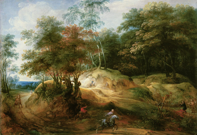 Forest Landscape with Ambush from Jacques Fouquieres