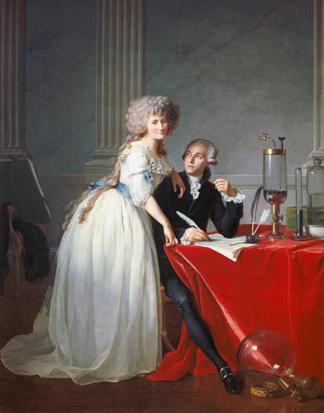 Antoine Laurent de Lavoisier and his wive from Jacques Louis David