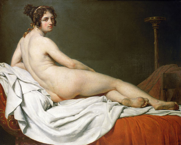 Reclining Nude from Jacques Louis David