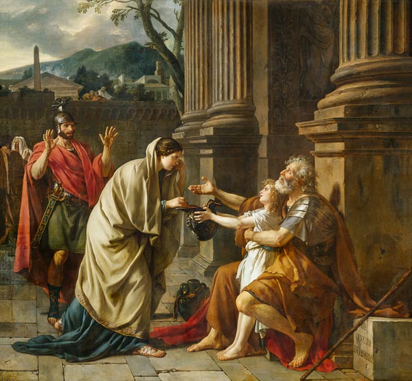 Belisarius Begging for Alms from Jacques Louis David