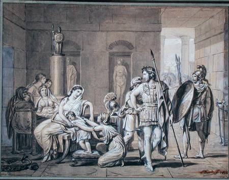 The Departure of Hector from Jacques Louis David