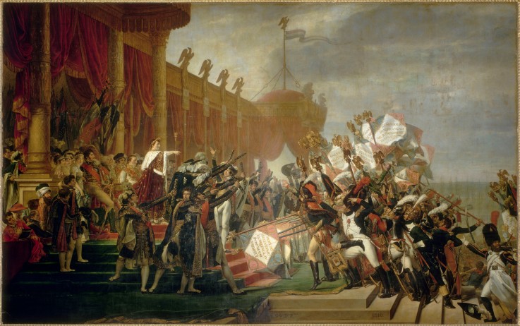 The Army takes an Oath to the Emperor after the Distribution of Eagles, 5 December 1804 from Jacques Louis David