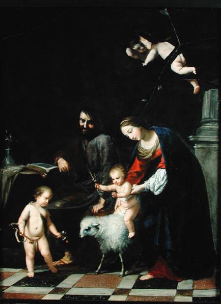 The Holy Family from Jacques Stella