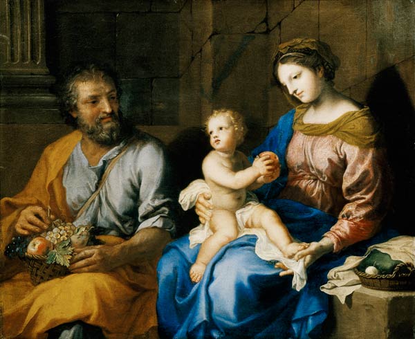 The Holy Family (oil on canvas) from Jacques Stella