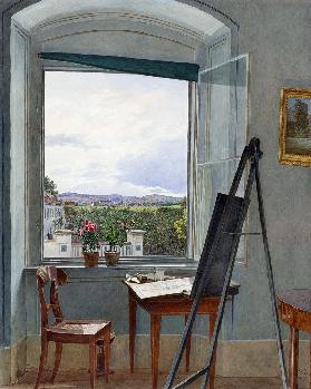 View from the Artist's Studio in Alservorstadt toward Dornbach