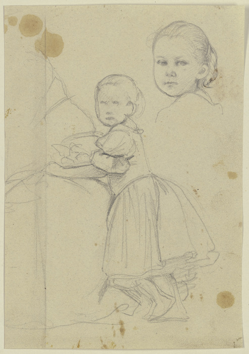Studies of a child from Jakob Becker