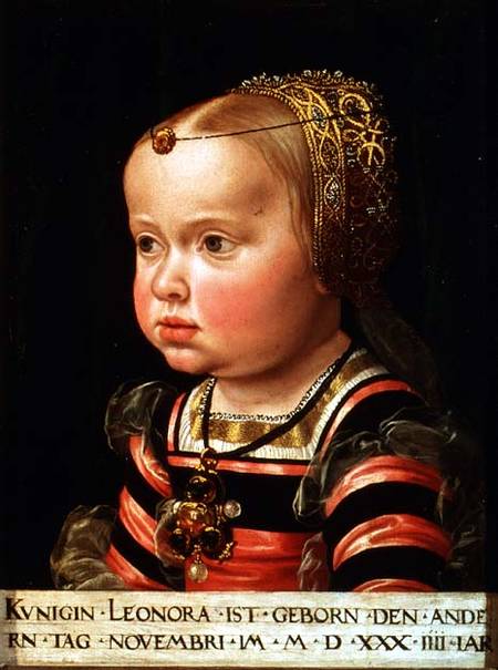 Archduchess Eleanor of Mantua (1534-94), aged two from Jakob Seisenegger