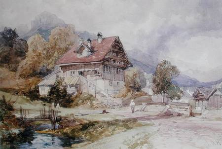 Chalet, Brunnen, Lake Lucerne  on from James Duffield Harding