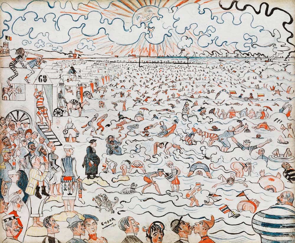 The Baths at Ostend from James Ensor