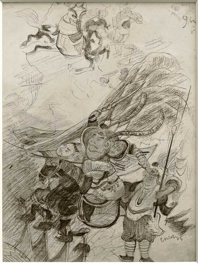 Chinoiserie (Chinese Warriors?) from James Ensor