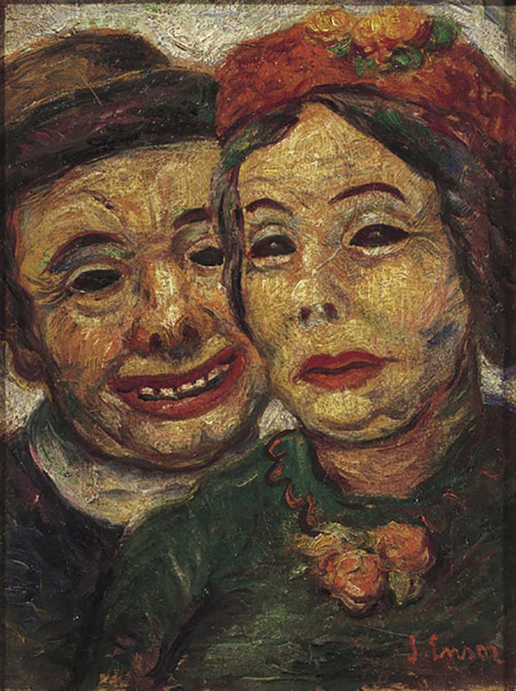 The Masked Couple, 1927 from James Ensor