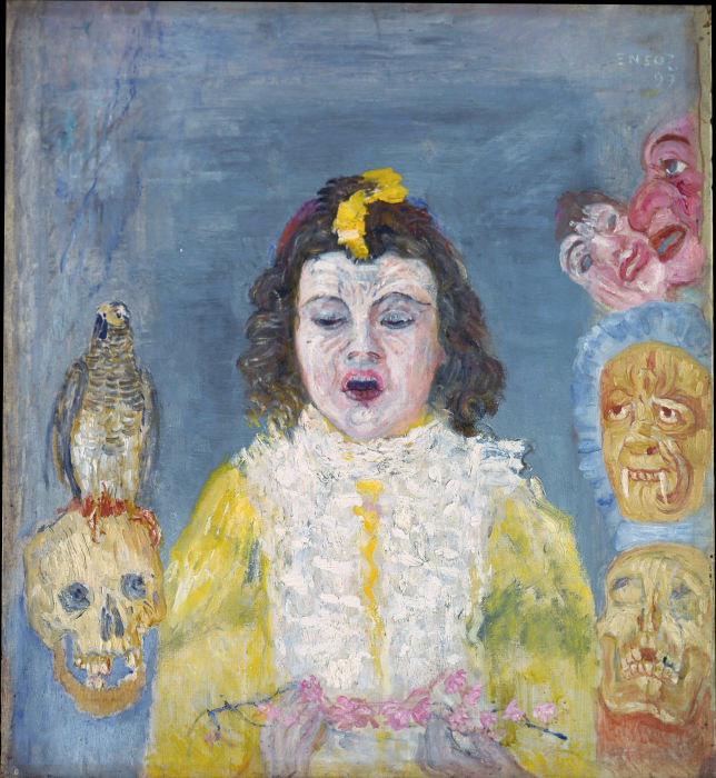 Girl with Masks (Communion) from James Ensor