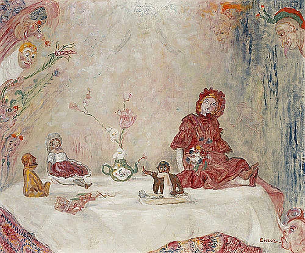 Masks and dolls (Masques et Poupes) from James Ensor