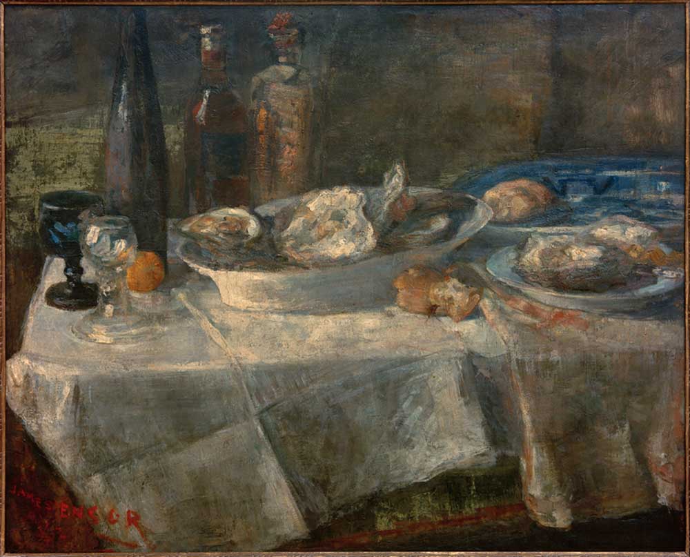 Still life with oysters from James Ensor