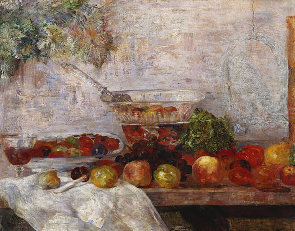 Still Life with a Parrot; Nature Morte au Perroquet, 1889 from James Ensor